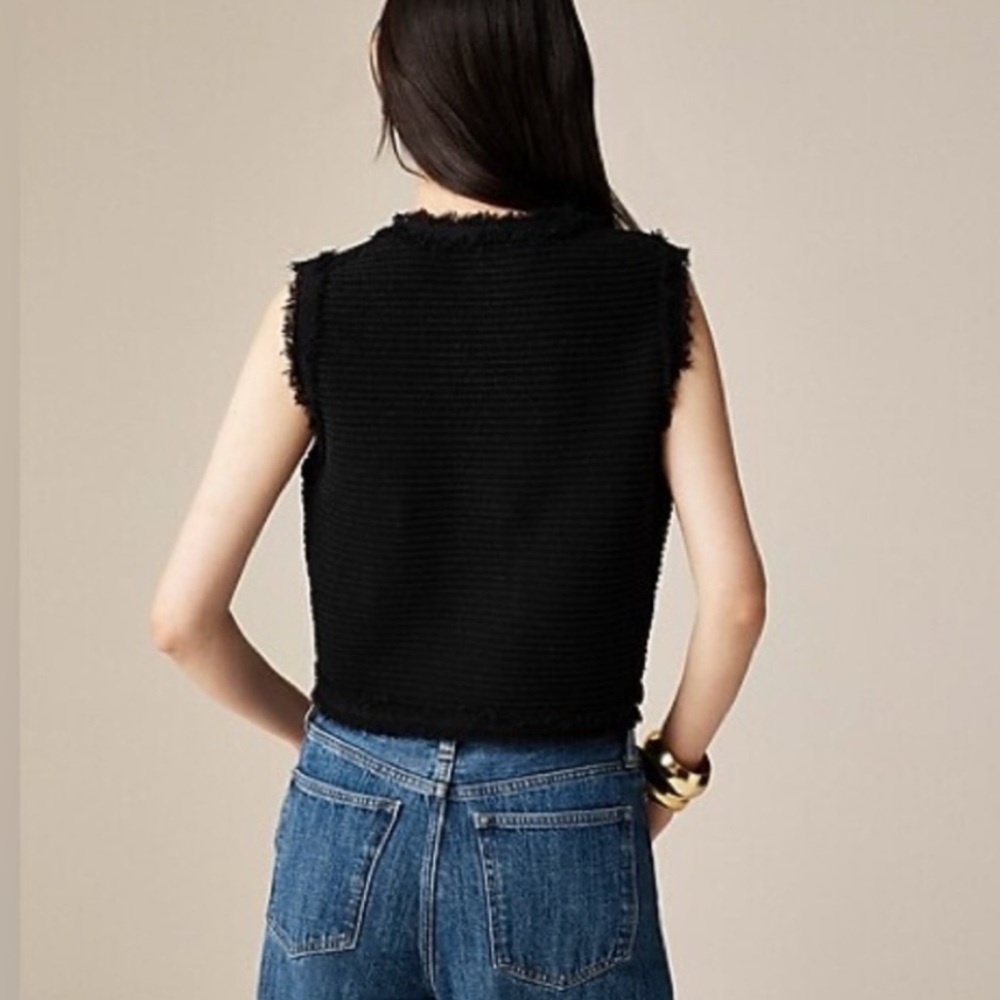 NWOT J.Crew gold button boucle Vest - Picture 2 of 9